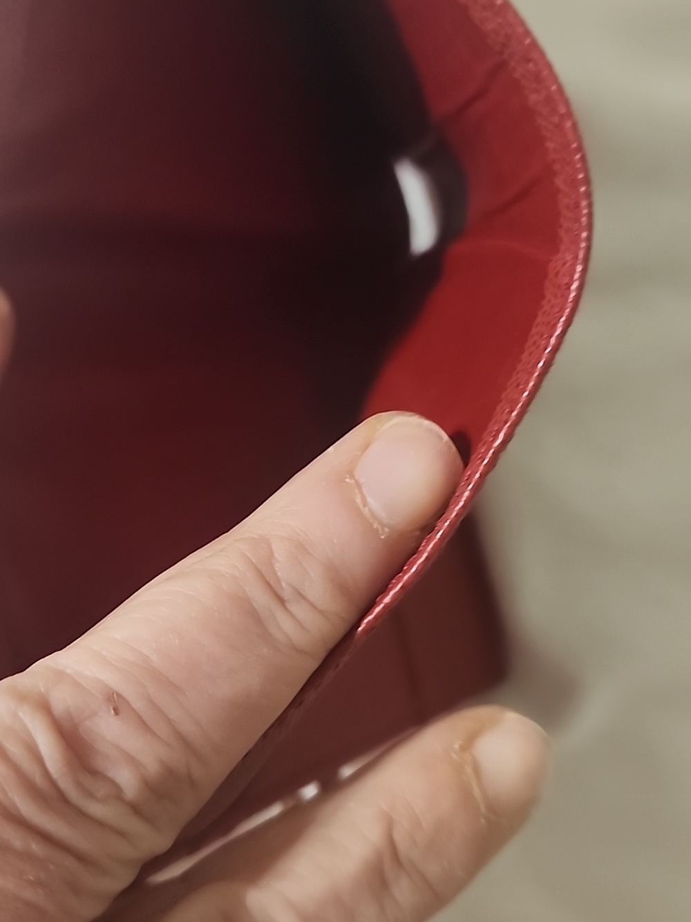 Celine Red Leather Triomphe Compact Wallet with Gold Hardware - Picture 13 of 16